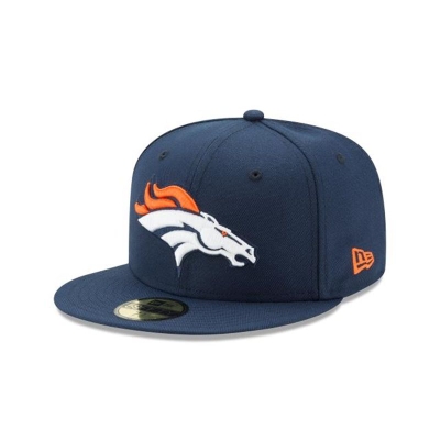 Blue Denver Broncos Hat - New Era NFL 59FIFTY Fitted Caps USA6204583